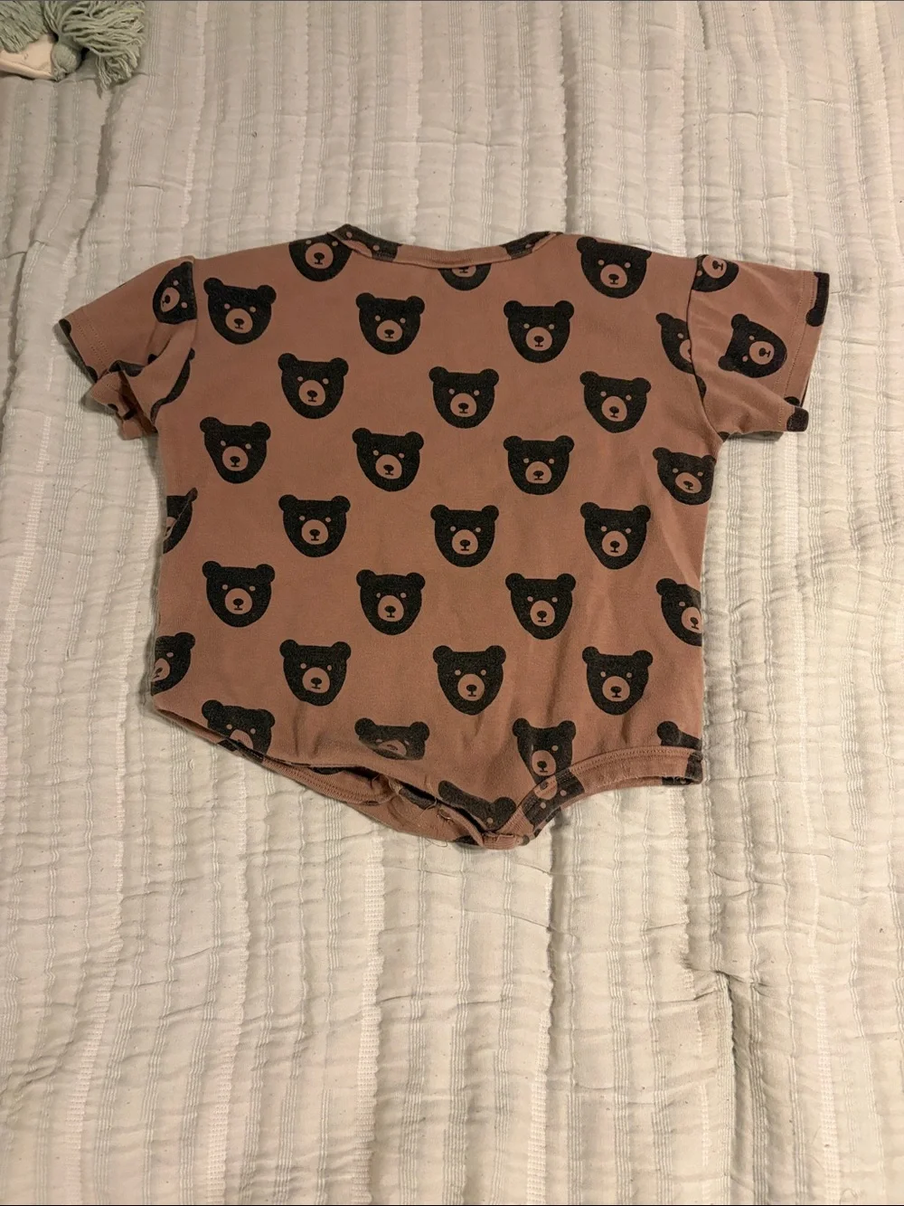 Little One Shop Brown Bear Bubble Onesie